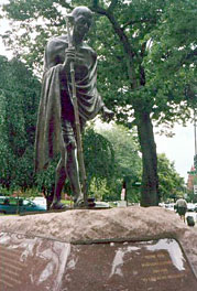 Ghandi statue in India